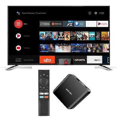 Picture of Smart TV - Television Box TV - Television98 ATV - Television Plus Android 14 Allwinner H313 2.4G /5G Dual WiFi BT 8K HD Media Player Set Top Box