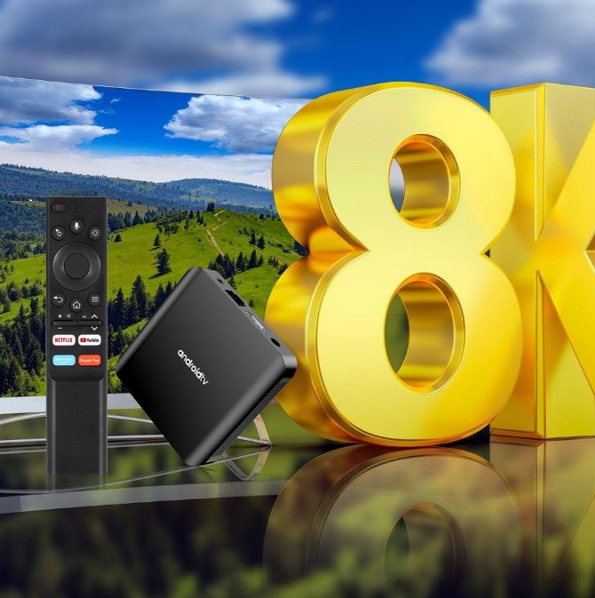 Picture of Smart TV - Television Box TV - Television98 ATV - Television Plus Android 14 Allwinner H313 2.4G /5G Dual WiFi BT 8K HD Media Player Set Top Box