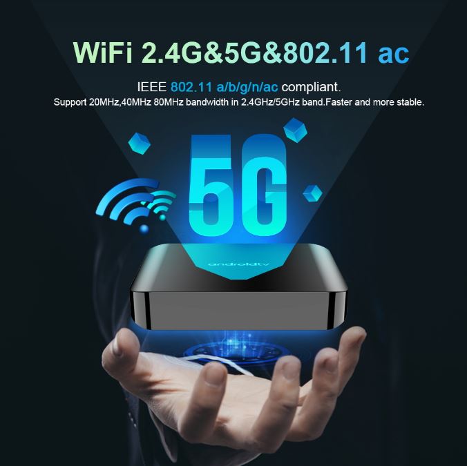 Picture of Smart TV - Television Box TV - Television98 ATV - Television Plus Android 14 Allwinner H313 2.4G /5G Dual WiFi BT 8K HD Media Player Set Top Box