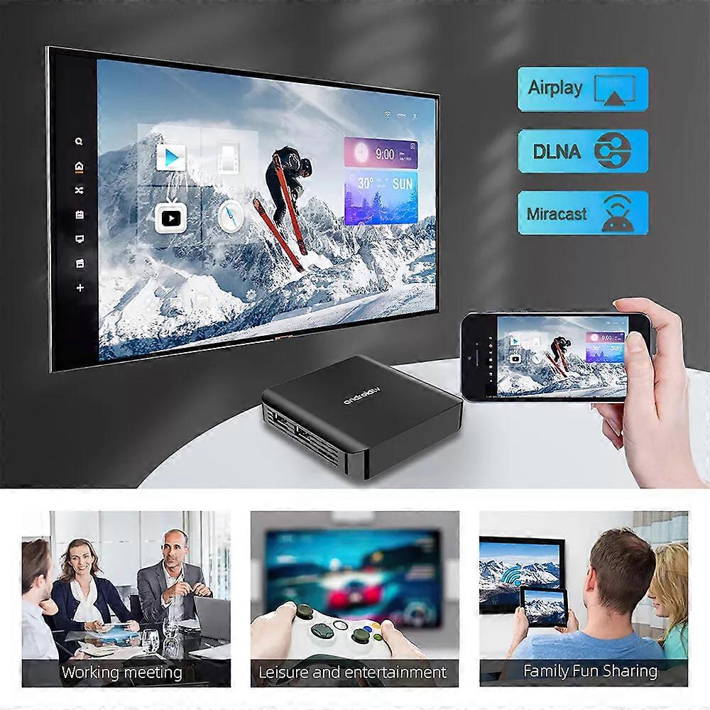 Picture of Smart TV - Television Box TV - Television98 ATV - Television Plus Android 14 Allwinner H313 2.4G /5G Dual WiFi BT 8K HD Media Player Set Top Box