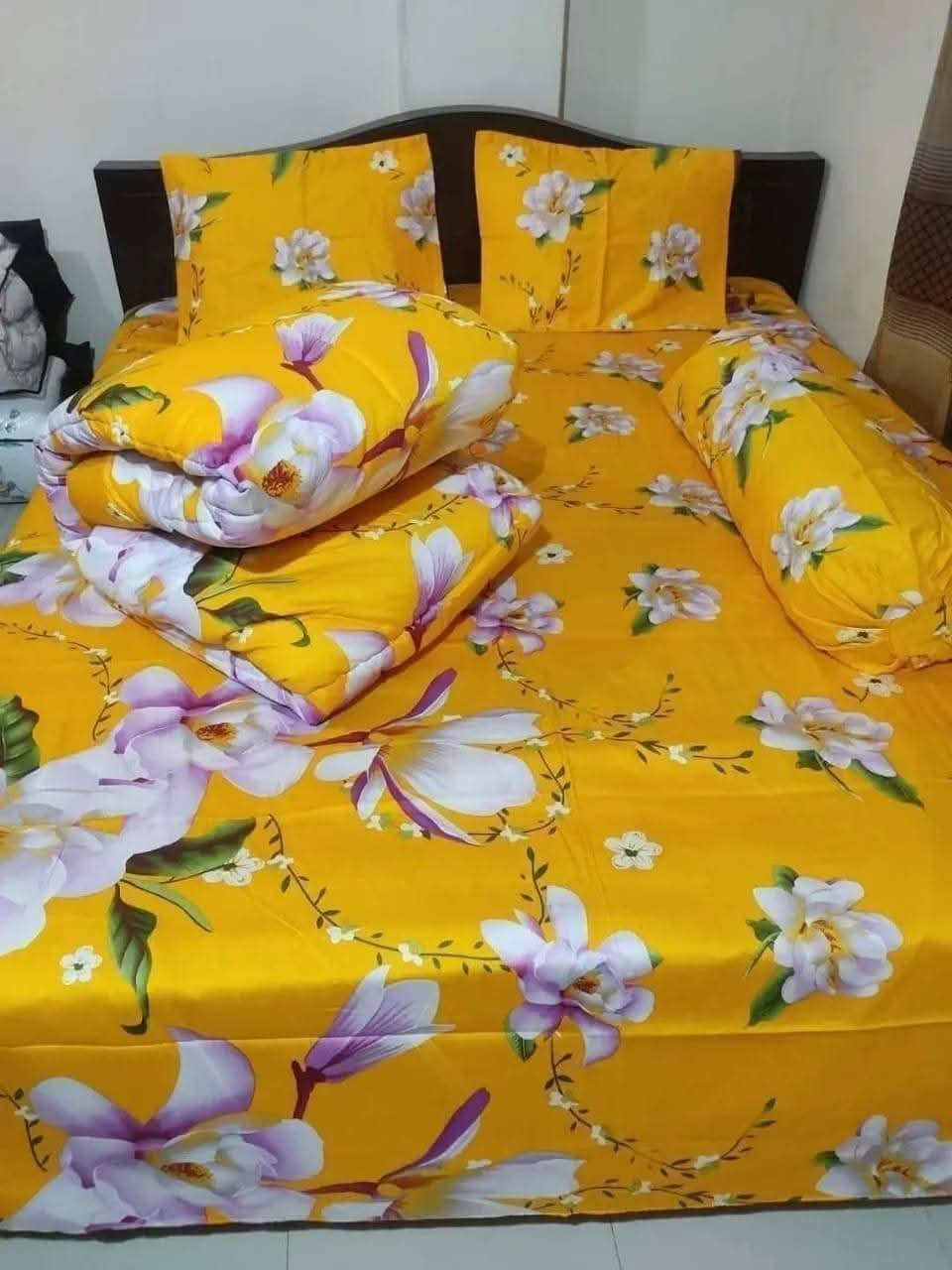 Picture of 5 Pieces Comforter + Bed Sheet Combo Set