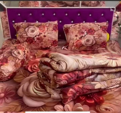 Picture of 3D Print 5 Pieces Comforter + Bed Sheet Combo Set