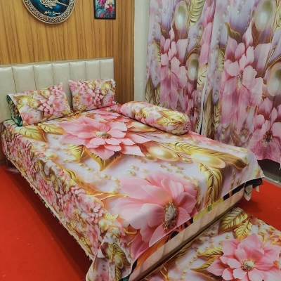 Picture of Water Proof China Premium 3D Design Bed Sheet - 1454