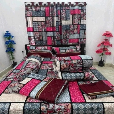 Picture of 7 Pieces Comforter + Bed Sheet Combo Set