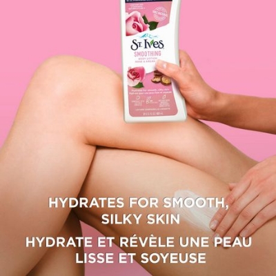 Picture of St. Ives Hand & Body Lotion for Women, Smoothing Rose & Argan Oil for Dry Skin