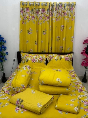Picture of 7 Pcs Comforter + Bed Sheet Combo Set