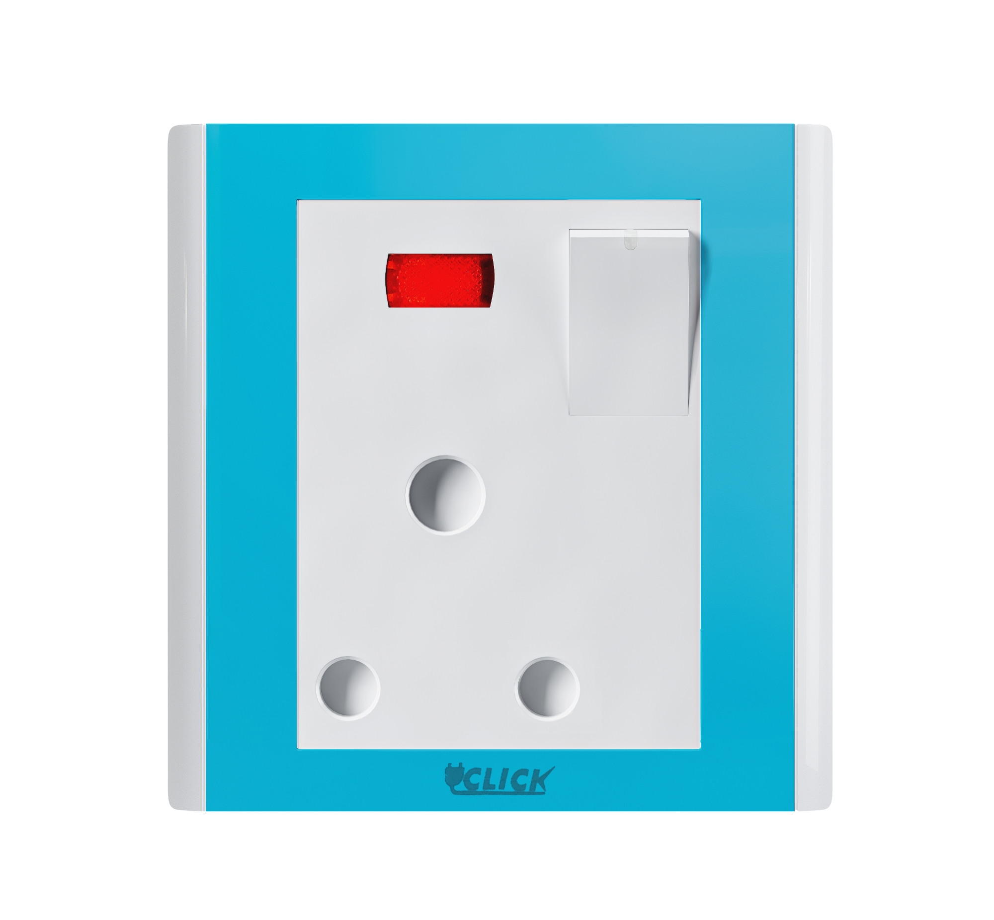 Picture of CLICK-IRISH-3 PIN Round Socket With Switch,15A