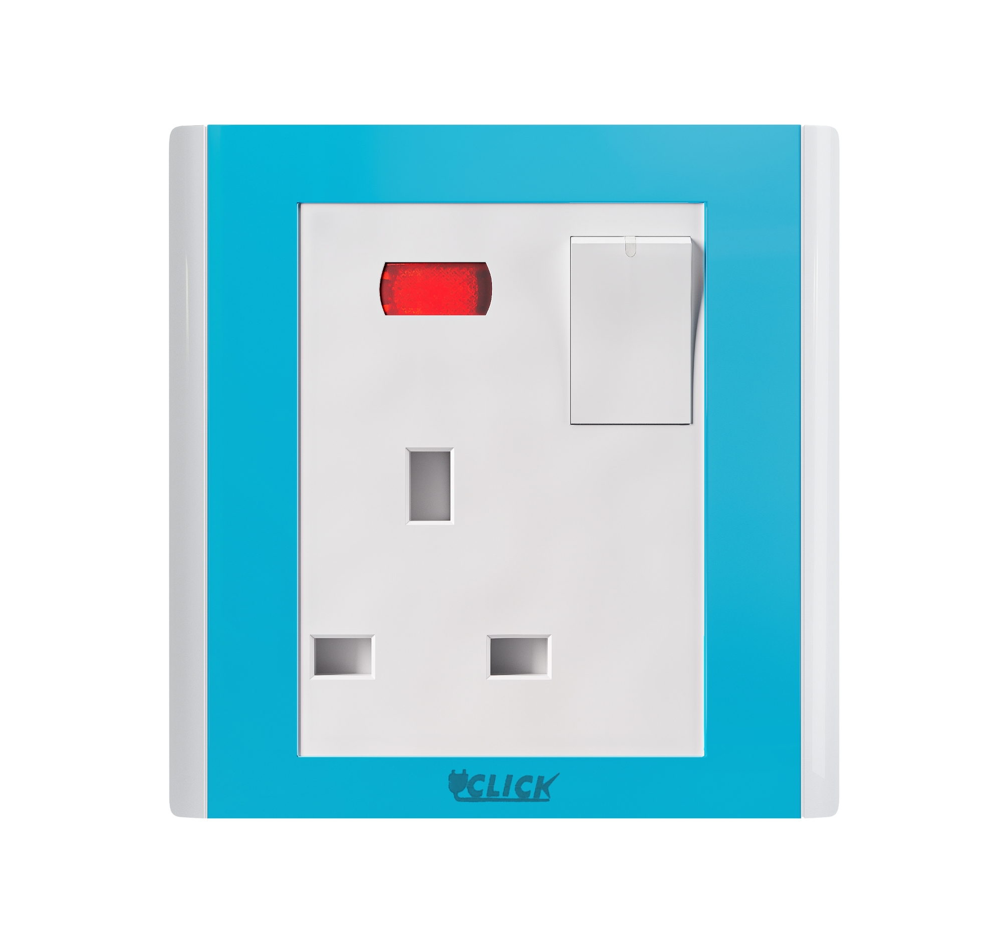 Picture of CLICK-IRISH-3 PIN Flat Socket With Switch,13A