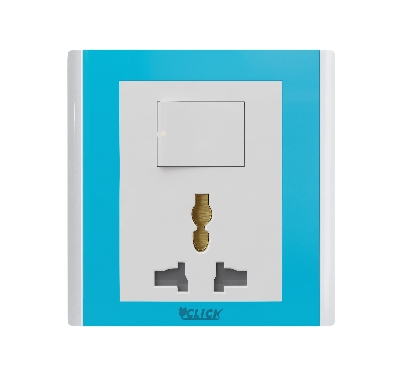 Picture of CLICK-IRISH-3 PIN Universal Socket With Switch,13A