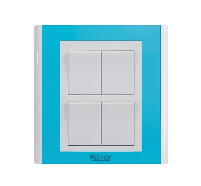 Picture of CLICK-IRISH-4 GANG 1 Way Switch