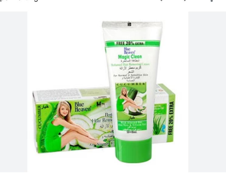 Picture of Blue Heaven Magic Clean Perfumed Hair Removing Cream Cucumber 60 ml