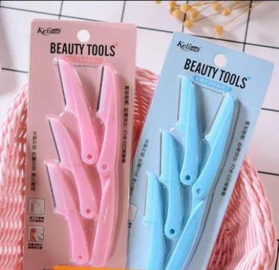 Picture of Keli 4pcs Eyebrow Razor Pack Foldable Eyebrow Facial Hair Removal, Shaper, and Trimmer.