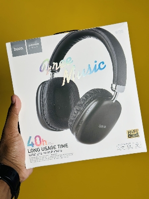 Picture of Hoco W35 Wireless Headphone- Black Color \ No product will be return after The Seal is broken