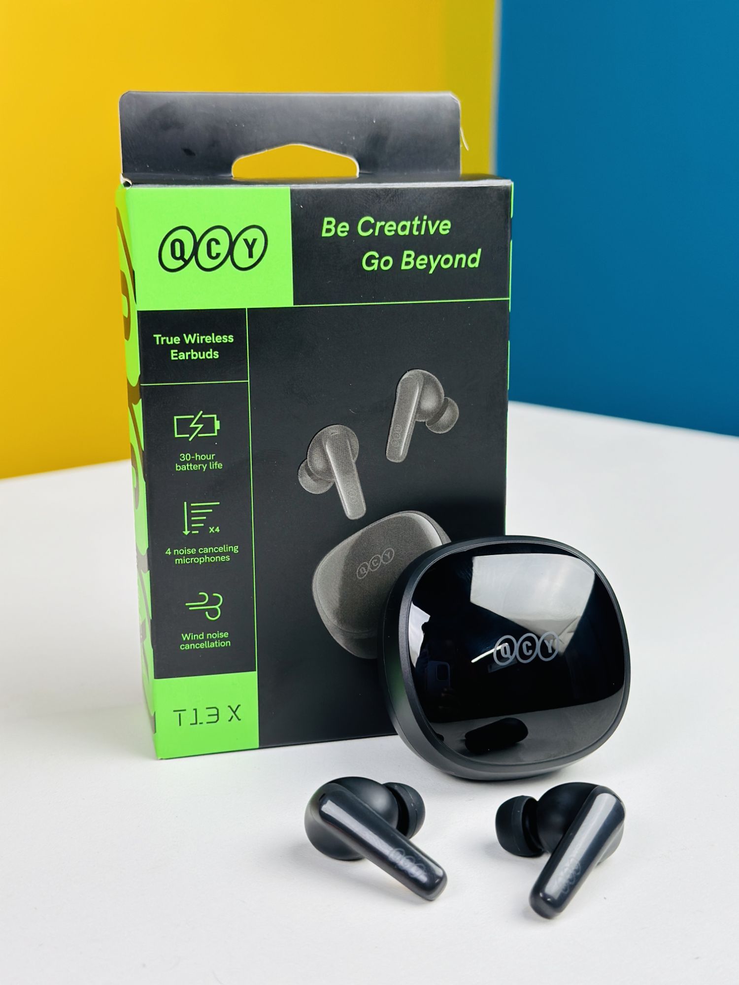 Picture of QCY T13X TWS Earbuds Bluetooth V5.3 Earphone \ No product will be return after The Seal is broken