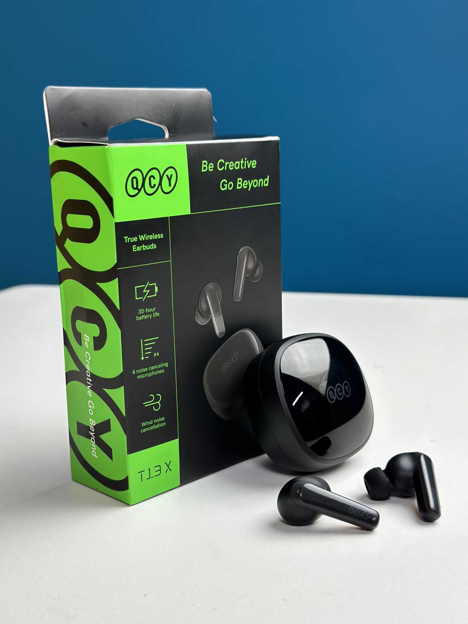 Picture of QCY T13X TWS Earbuds Bluetooth V5.3 Earphone \ No product will be return after The Seal is broken
