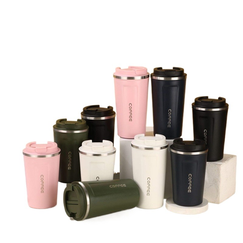 Picture of Stainless Steel Coffee Cup Thermos Mug Leak-Proof Thermos Travel Thermal Vacuum Flask Insulated Cup Water Bottle 510ML