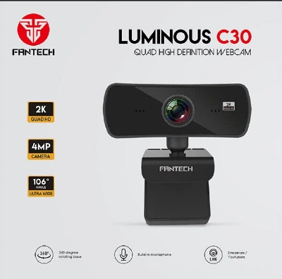 Picture of Fantech Luminous C30 USB 2K Quad HD 4MP Webcam \ No product will be return after The Seal is broken