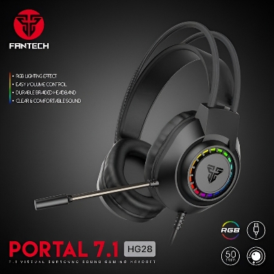 Picture of Fantech PORTAL HG28 7.1 Virtual Surround Sound Gaming Headphone \ No product will be return after The Seal is broken