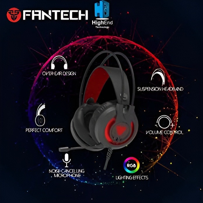 Picture of Fantech Chief II HG20 RGB USB Gaming Headphone \ No product will be return after The Seal is broken