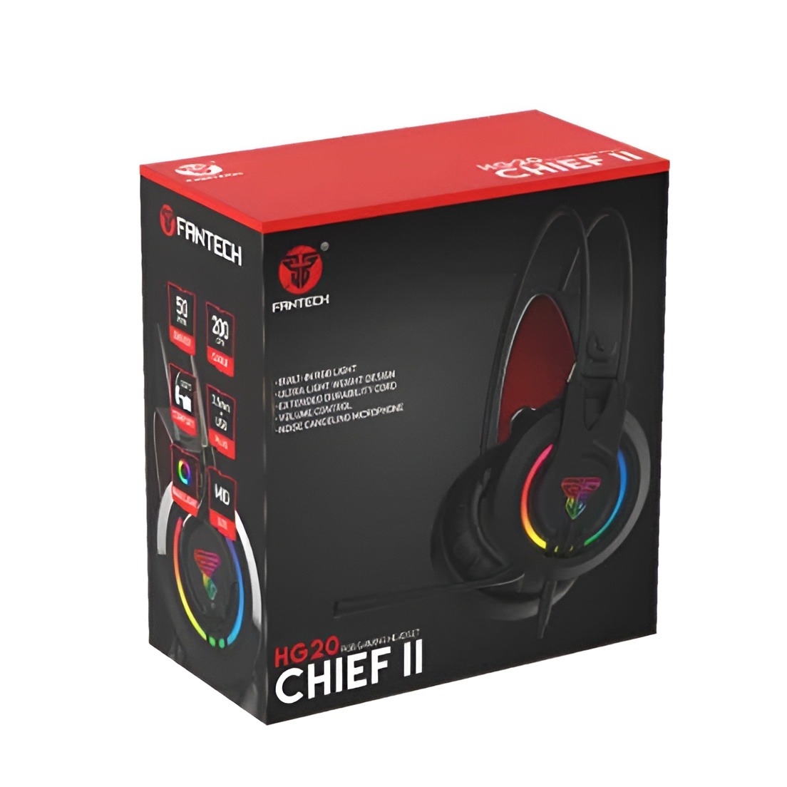 Picture of Fantech Chief II HG20 RGB USB Gaming Headphone \ No product will be return after The Seal is broken