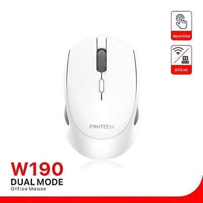 Picture of Fantech W190 Dual Mode 2.4Ghz Bluetooth Wireless Mouse Space Edition \ No product will be return after The Seal is broken