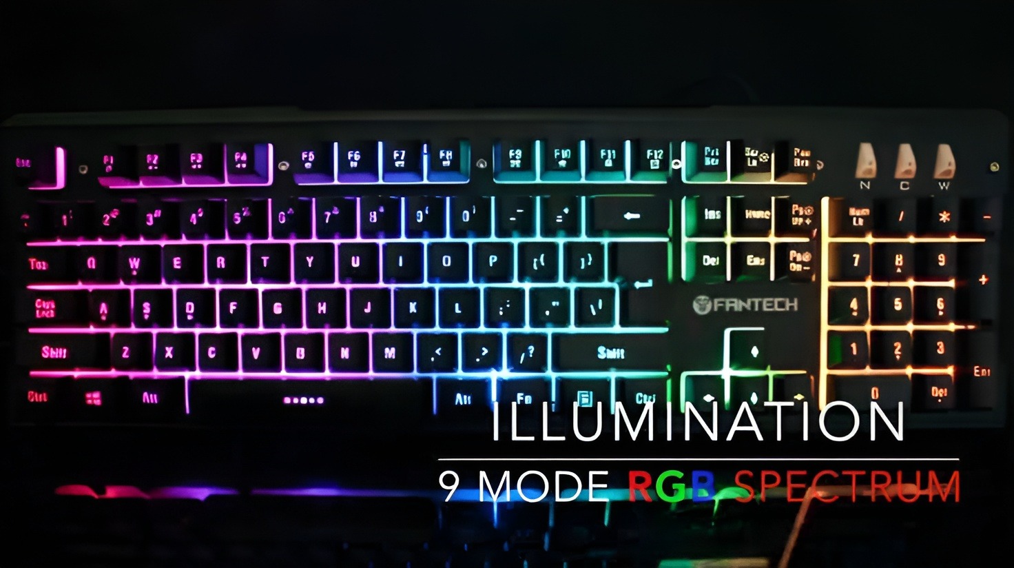 Picture of Fantech K612 Soldier RGB Gaming Keyboard \ No product will be return after The Seal is broken