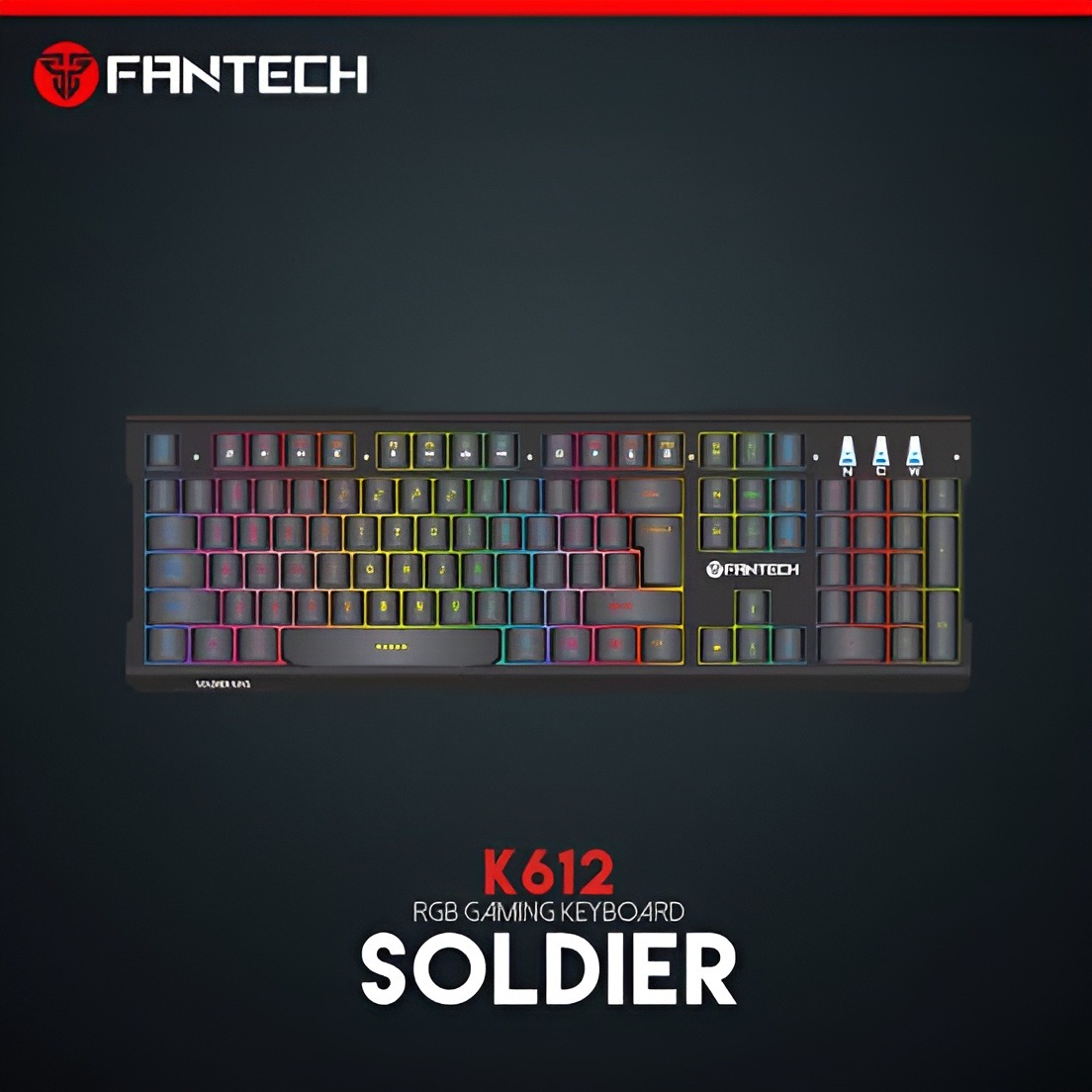 Picture of Fantech K612 Soldier RGB Gaming Keyboard \ No product will be return after The Seal is broken
