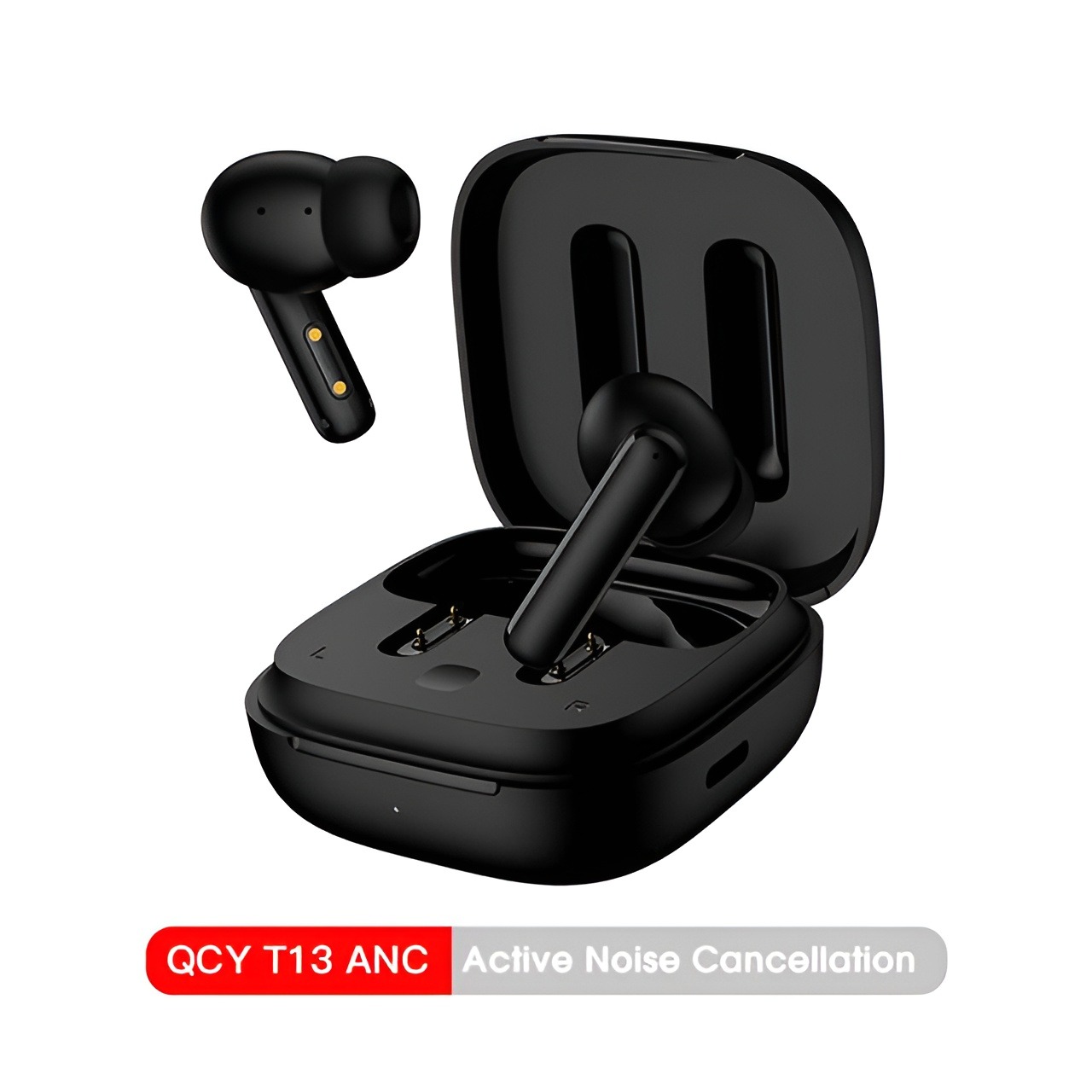 Picture of QCY T13 ANC TWS Earbuds- Black Color \ No product will be return after The Seal is broken