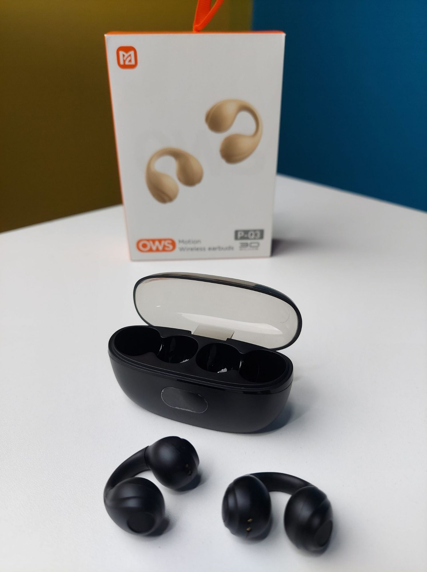 Picture of OWS P-Q3 Motion Wireless Earbuds \ No product will be return after The Seal is broken