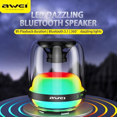 Picture of AWEI Y386 RGB Light Portable Bluetooth Speaker \ No product will be return after The Seal is broken