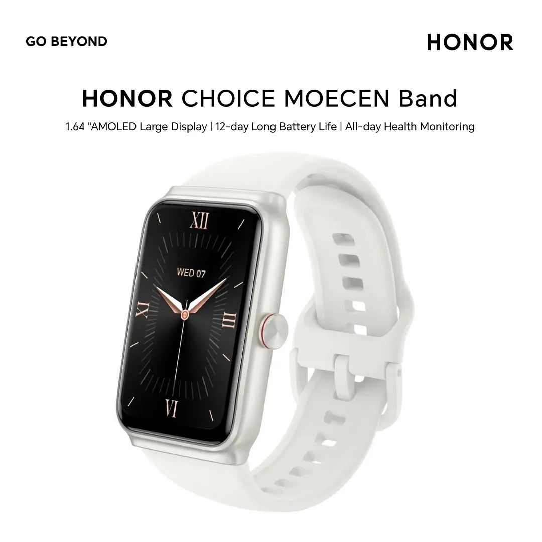 Picture of HONOR CHOICE Band 1.64'' 326 PPI AMOLED retina display 60Hz Refresh Rate 119 Workout Modes All-day Health Monitoring 12-day Long Battery Life