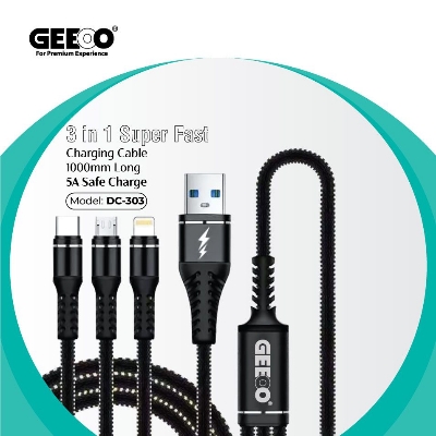 Picture of Geeoo DC-301 3in1 Long Data Cable
