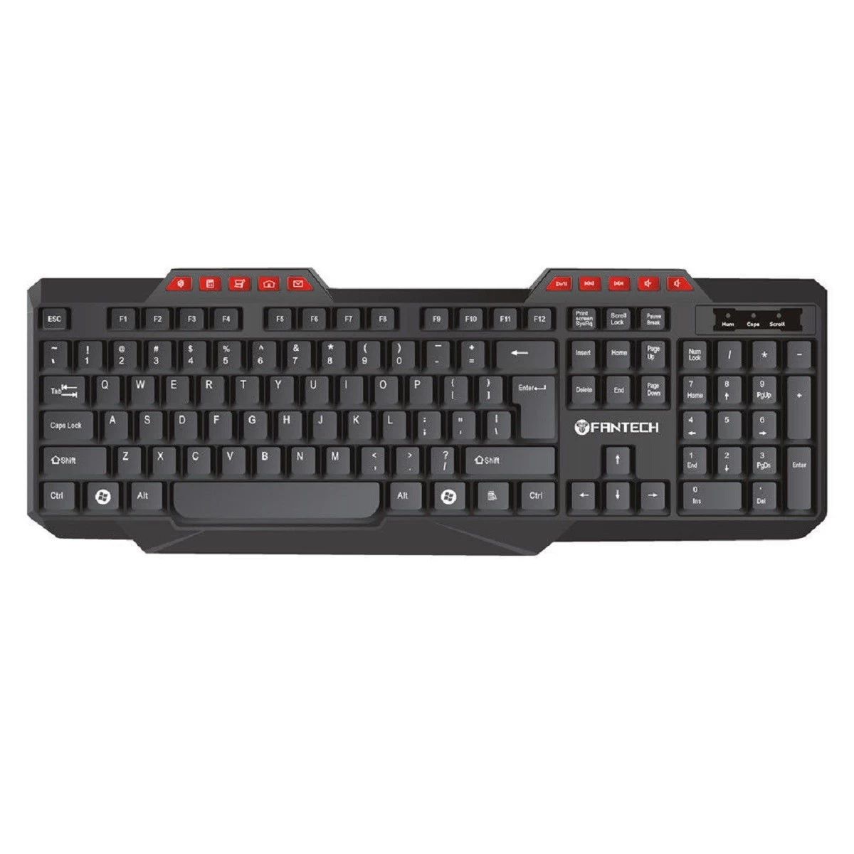 Picture of Fantech K210 Silent Multimedia USB Office Use Keyboard