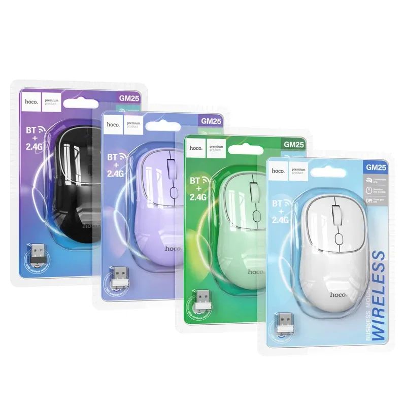 Picture of HOCO GM25 Dual-Mode Wireless Bluetooth 2.4G Silent Mouse