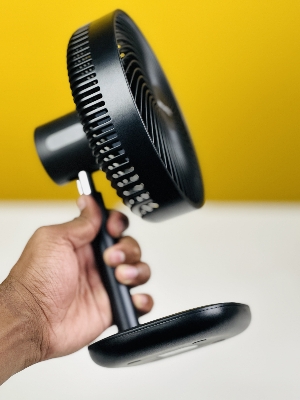 Picture of Awei F23 Portable USB Rechargeable Desk Fan (4000mAh)- Black Color