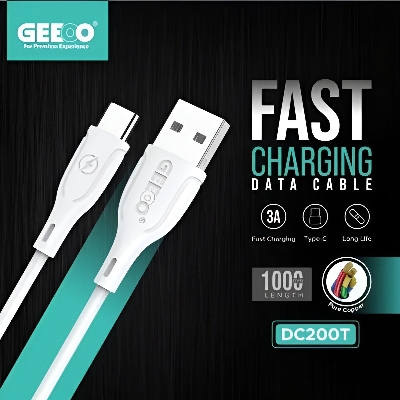 Picture of Geeoo DC 200T Type-C Pure Copper Fast Charging Cable