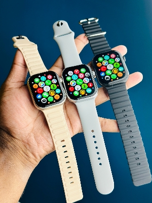 Picture of Keqiwear KW2 Max Smartwatch With 3 Bracelets – 49mm- Gold