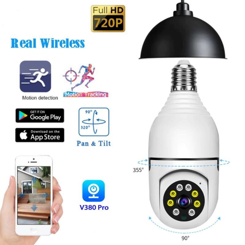 Picture of Dual Lens V380 Pro PTZ Bulb IP Night Vision Camera
