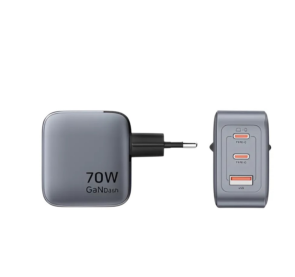 Picture of Vention 3-Port GaN USB-C & USB-A Charger 70W, EU Plug