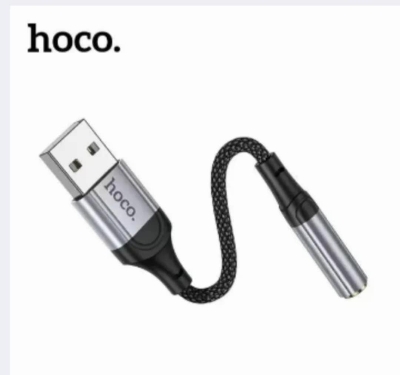 Picture of HoCo Ls36 USB TO Aux 3.5mm Female Short Cable 12 Cm External Sound Card