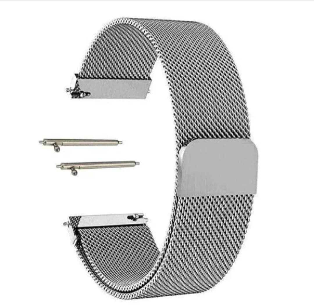 Picture of 22mm Milanese Magnetic Metal Steel Strap Flat Head Universal for Unisex Suitable For Square Shape Smart Watch