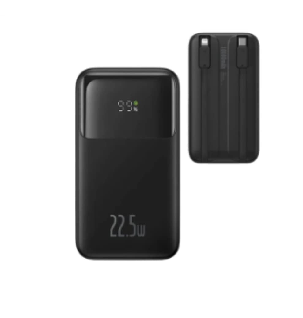 Picture of Power Bank 20000mAh 22.5W Built-in Lightning & Type-C Cable Comet Series Digital Display Fast Charge Power Bank