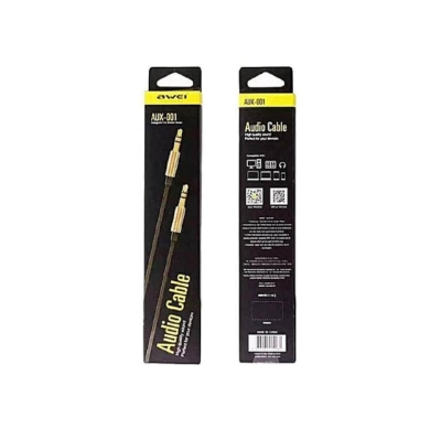 Picture of AWEI AUX-001 Premium Quality Metal Jack AUX Audio Cable 3.5mm