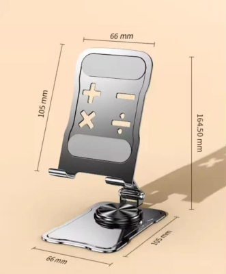 Picture of Valdus vh23 Phone Stands 360 Rotation Phone Stand Holder Aluminum Alloy Foldable Slim Desk Bracket Promotional Mobile Phone Stands