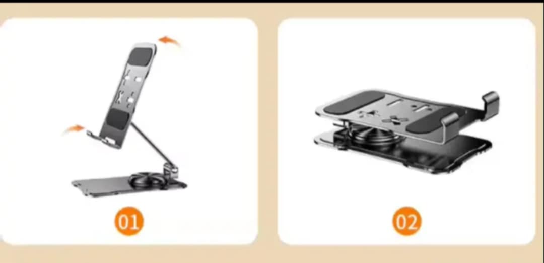 Picture of Valdus vh23 Phone Stands 360 Rotation Phone Stand Holder Aluminum Alloy Foldable Slim Desk Bracket Promotional Mobile Phone Stands