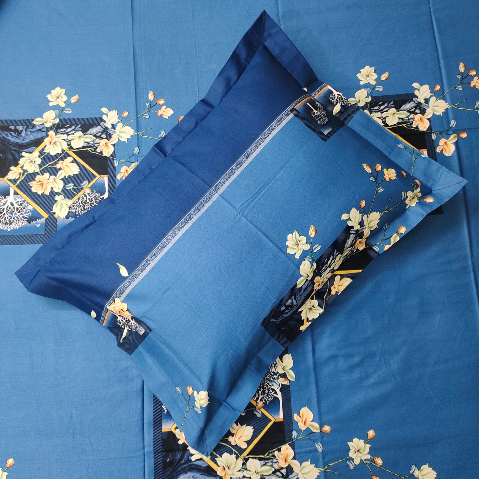 Picture of  Digital Print Bedsheet with two pillow covers