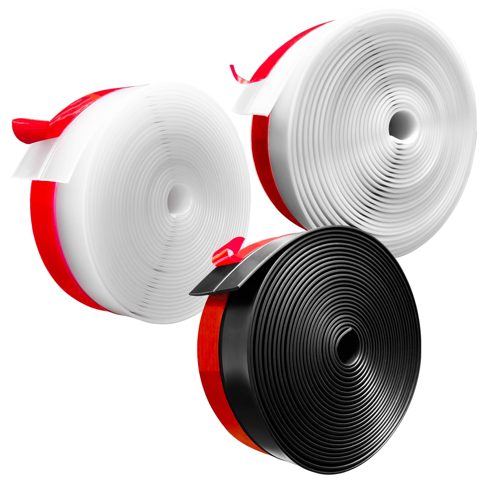 Picture of Door Sealing Tape 5M Window Sealing Strip Door Floor Seal Strip for Room Gadgets, Sliding Doors, Shower Door, Glass, Shower Door Seal, Sealing Sticker Self-Adhesive