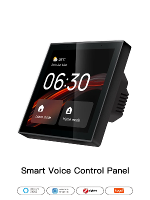 Picture of 4 inch touch screen display Smart home Zigbee system with alexa voice control function