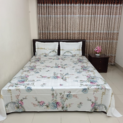 Picture of King Size Bedsheet With Two Pillow Covers