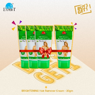 Picture of B.Tech ExperT Brightening Hair Removal Cream Normal Skin 30gm- for Leg, Under Arm & Private Area, No Risk of Cuts (Buy 3 Get 1 Free)
